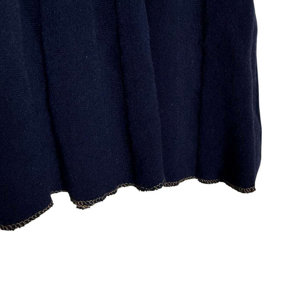 Draper James Magnolia Navy Red Fit & Flare Knit Short Sleeve Sweater Dress Sz M - Picture 12 of 15